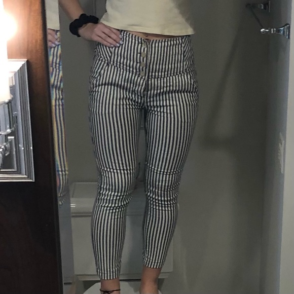 Free People Striped Pants - Picture 2 of 5